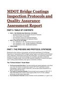 2026&sol;2027 S-Tier MDOT Bridge Coatings Inspection Protocols & Quality Assurance Test Bank &vert;  Q&A with Mentor Analysis