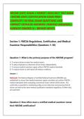 NRCME &lpar;DOT&rpar; EXAM NEWEST 2026 PACKAGE DEAL&vert; 2 VERSIONS &lpar;EXAM 1 AND 2&rpar; WITH COMPLETE 800 ACTUAL EXAM QUESTIONS AND CORRECT DETAILED ANSWERS &lpar;VERIFIED ANSWERS&rpar; ALREADY GRADED A &vert;NRCME &lpar;DOT&rpar; CERTIFICATION EXAM PREP &lpar;MOST RECENT&excl;&excl;&rpar;