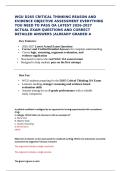 WGU D265 Critical Thinking Reason and Evidence OA Questions and Answers 2026&sol;2027&NewLine;