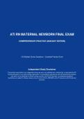 ATI RN Maternal Newborn Final Exam &ndash; Comprehensive Practice 2026&sol;2027 Edition