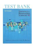 Test Bank for Statistics for The Behavioral Sciences 10th Edition Frederick J Gravetter&comma; Larry B&period; Wallnau&vert;&vert;Complete Guide A&plus;&vert;&vert;ISBN 978-1305504912