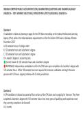 INDIANA CERTIFIED PUBLIC ACCOUNTANT &lpar;CPA&rpar; EXAMINATION QUESTIONS AND ANSWERS ALREADY&NewLine;GRADED A&plus;&period; 100&percnt; VERIFIED SOLUTIONS &vert; UPDATED PER LATEST GUIDELINES &vert; GRADED A&plus;