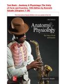 Test Bank &ndash; Anatomy & Physiology&colon; The Unity of Form and Function&comma; 10th Edition by Kenneth Saladin &vert; ISBN- &vert;  Chapters 1&ndash;29 &vert; All Chapters 