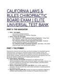 2026&sol;2027 California Chiropractic Law & Rules Exam &lpar;CLPPE&rpar; &vert; Elite S-Tier Test Bank & Jurisprudence Guide