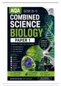 AQA GCSE Combined Science Trilogy Biology 8464&sol;1H Actual 2026 Exam Paper &plus; Mark Scheme &lpar;Fully Merged&rpar;&NewLine;