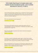 WGU D282 Cloud Foundations Final Exam V2 2026&sol;2027 &vert; Practice Questions & Answers &vert; Complete Study Guide