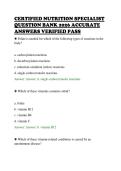 CERTIFIED&lowbar;NUTRITION&lowbar;SPECIALIST&lowbar;QUESTION&lowbar;BANK&lowbar;2026&lowbar;ACCURATE&lowbar;ANSWERS