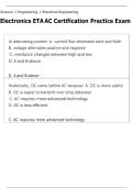 Electronics ETA AC Certification Practice Examination Study Guide