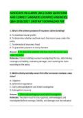 Associate in Claims &lpar;AIC&rpar; Exam Questions and Correct Answers