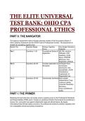 Ultimate 2026&sol;2027 Ohio CPA Professional Ethics Test Bank &vert;  S-Tier Questions&comma; HB 238 Pathways & AICPA Compliance Matrix