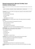 Renewal assessment for Microsoft Certified Azure Solutions Architect Expert