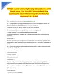  NUR 206 Exam 2 Community Nursing Concepts Review Fortis College Actual Exam 2026&sol;2027 Complete Exam-Style Questions with Detailed Rationales &vert; 100&percnt; Verified &vert; Pass Guaranteed &ndash; A&plus; Graded
