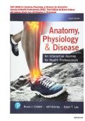 TEST BANK for Anatomy&comma; Physiology&comma; & Disease&colon; An Interactive&NewLine;Journey forHealth Professionals &lpar;2020&rpar; Third Edition by Bruce Colbert&comma;&NewLine;Jeff Ankney&comma; Karen Lee&period; &vert; ISBN-13 978-0134876368 &vert;  All Chapters 1-19 Covered 