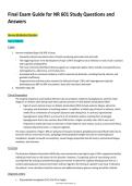 NR 601 Final Examination Guide &vert; Study Questions and Answers