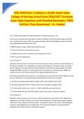 NSG 3600 Exam 3 Children's Health Guide Galen College of Nursing Actual Exam 2026&sol;2027 Complete Exam-Style Questions with Detailed Rationales &vert; 100&percnt; Verified &vert; Pass Guaranteed &ndash; A&plus; Graded