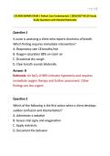 CJE BENCHMARK EXAM 1 Patient Care Fundamentals &vert; 2026&sol;2027 NCLEX Study Guide Questions with Detailed Rationales