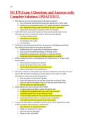 NU 170 Exam 4 Questions and Answers with  Complete Solutions UPDATED&excl;&excl;&excl;&excl;&period;