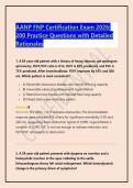 AANP FNP Certification Exam 2026&colon; 200 Practice Questions with Detailed Rationales