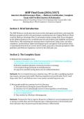 AHIP Final Exam &lpar;2026&sol;2027&rpar; &ndash; America&rsquo;s Health Insurance Plans Medicare Certification &vert; Complete Exam with Verified Answers & Rationales