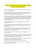 PNC Exam Questions with All Correct & 100&percnt; Verified Answers &vert;Guaranteed to Pass