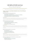 SKILLCAT EPA 608 ACTUAL EXAM 2026&sol;2027 &vert; Core&comma; Type I&comma; II&comma; & III Q&A &vert; 100&percnt; Verified Answers &vert; Pass Guaranteed - A&plus; Graded&NewLine;&NewLine;