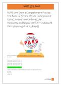 NURS 5315 Exam 3 Comprehensive Practice &NewLine;Test Bank &ndash; a Review of 550&plus; Questions and &NewLine;Correct Answers on Cardiovascular&comma; &NewLine;Pulmonary&comma; and Neuro&sol; NURS 5315 Advanced &NewLine;Pathophysiology Exam 3 Prep &lpar;&rpar; 