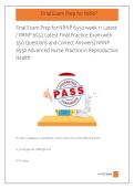 Final Exam Prep for NRNP 6552 week 11 Latest &NewLine;&sol; NRNP 6552 Latest Final Practice Exam with &NewLine;350 Questions and Correct Answers&sol; NRNP &NewLine;6552 Advanced Nurse Practice in Reproductive &NewLine;Health &NewLine; 