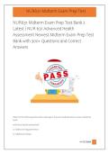 NUR631 Midterm Exam Prep Test Bank 2  &NewLine;Latest &sol; NUR 631 Advanced Health &NewLine;Assessment Newest Midterm Exam Prep Test &NewLine;Bank with 300&plus; Questions and Correct &NewLine;Answers &NewLine; 