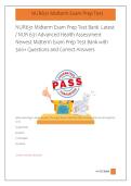 NUR631 Midterm Exam Prep Test Bank  Latest &NewLine;&sol; NUR 631 Advanced Health Assessment &NewLine;Newest Midterm Exam Prep Test Bank with &NewLine;300&plus; Questions and Correct Answers 