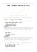 RAMP CERTIFICATION ACTUAL EXAM 2026&sol;2027 &vert; Responsible Alcohol Management Program Q&A &vert; Pass Guaranteed - A&plus; Graded&NewLine;&NewLine;