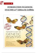 Test Bank for Introduction to Genetic Analysis&comma; 12th Edition &vert; Griffiths&comma; Wessler&comma; Carroll & Doebley &vert; Complete