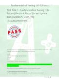 Test Bank 2 &ndash; Fundamentals of Nursing 12th &NewLine;Edition &vert; Patricia A&period; Potter &vert; Latest Update &NewLine;2026 &vert; Graded A&plus; Exam Prep &NewLine;&vert; GUARANTEED PASS 
