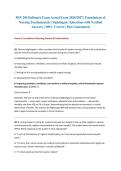 BSN 206 Hallmark Exam Actual Exam 2026&sol;2027 &vert; Foundations of Nursing Fundamentals &vert; Nightingale &vert; Questions with Verified Answers &vert; 100&percnt; Correct &vert; Pass Guaranteed