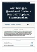 WGU D219 Quiz Questions & Answers 2026&sol;2027 Updated Exam Questions