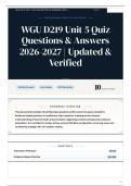 WGU D219 Unit 5 Quiz Questions & Answers 2026&sol;2027 Updated & Verified &lpar;1&rpar;