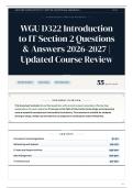 WGU D322 Introduction to IT Section 2 Questions & Answers 2026-2027 Updated Course Review