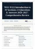 WGU D322 Introduction to IT Sections 2-8 Questions & Answers 2026-2027 Comprehensive Review