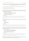 SEMMELWEIS ENTRANCE EXAM MEDICINE BIOLOGY 2026&sol;2027 &vert; Verified Q&A &vert; Cell Biology&comma; Genetics&comma; Physiology Review &vert; Pass Guaranteed - A&plus; Graded&NewLine;&NewLine;