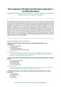 Fire Instructor III Final Actual Exam &ndash; National Fire Protection Association &lpar;NFPA&rpar; 1041 &sol; State Fire Training &ndash; 2026&sol;2027 Academic Year &ndash; Verified Questions and Answers