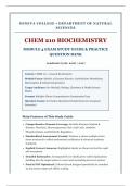 CHEM 210 Biochemistry Module 4 Exam Study Guide &lpar;2026&sol;2027&rpar;&NewLine;&NewLine;