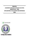 PRM3701 - ASSIGNMENT &lpar;FORUM&rpar; 3 QUESTIONS & ANSWERS &lpar;SEMESTER - 02 - 2026&rpar;