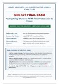 NSG 527 Final Exam Study Guide&colon; PMHNP Practice Questions & Rationales&NewLine;&NewLine;