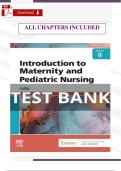 Test Bank for Introduction to Maternity and Pediatric Nursing&comma; 9th Edition &vert; Leifer &vert; Comprehensive Exam Prep