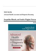 Test Bank for Advanced Health Assessment & Diagnostic Reasoning&comma; 5th Edition &vert; Jacqueline Rhoads & Sandra Wiggins Petersen &vert; Comprehensive Exam Prep