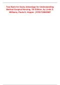 Test Bank for Davis Advantage for Understanding Medical-Surgical Nursing 7th Edition by Linda S&period; Williams & Paula D&period; Hopper &ndash; Comprehensive Exam Preparation Study Guide