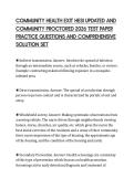COMMUNITY HEALTH EXIT HESI UPDATED AND&NewLine;COMMUNITY PROCTORED 2026 TEST PAPER&NewLine;PRACTICE QUESTIONS AND COMPREHENSIVE&NewLine;SOLUTION SET
