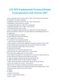 ATI Fundamentals Proctored Retake Exam 2025&sol;2027 &vert; Practice Questions & Answers
