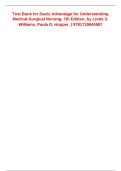 Test Bank for Davis Advantage for Understanding Medical-Surgical Nursing 7th Edition by Linda S&period; Williams & Paula D&period; Hopper