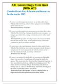 ATI Gerontology Final Quiz NGN 2027 &vert; Exam Prep Study Guide
