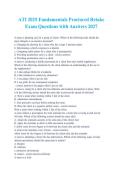 ATI Fundamentals Proctored Retake Exam 2025&sol;2027 &vert; Practice Questions & Answers